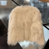 Autumn and Winter New Short Thickened Environmental Protection Faux Fur, High-end Tops Coat for Women