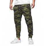 Drawstring Leisure Japanese Overalls, Men's Multi-pocket Trousers