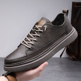 Casual Sneakers for Men, Waterproof Flat Shoes for Workplace, College and Everyday Use