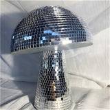 Mirror Glass Mushroom Disco Ball – Decorative Reflective Party Ornament