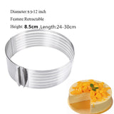 Layered Telescopic - Cake Slicer Mold, Baking Container