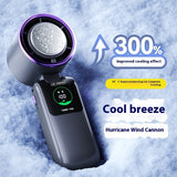 Compact Folding Mini Fan with Ice Pack Cooling – Handheld & Neck Hanging Design