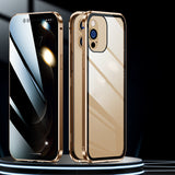 Double-sided Magnetic Glass Phone Case with Full Protection