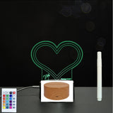 3D Acrylic Handwriting Message Board LED Light, Creative Note Lamp