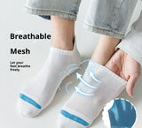 Youth Low-cut Breathable Basketball Socks with Sweat-wicking Mesh