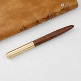 Retro Wooden Fountain Pen for Students & Office – Vintage Calligraphy Writing Gift for Practice and Daily Use