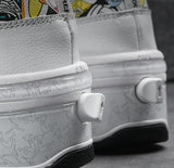 Transformable Boots with Four Wheels, Dual-use Double-row Heelys Roller Skating Shoes