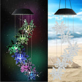 Outdoor Solar Wind Chime Lamp Hummingbird Butterfly Ball Garden Decoration