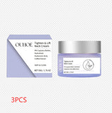 Neck Lines Protein Cream, Eliminate Double Chin, Moisturizing Reducing Fine Lines, Lifting and Brightening Rejuvenation Face Skin Care