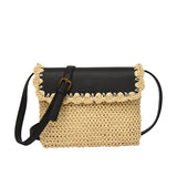Women's Straw Mori Western Style, All-matching Beach Crossbody Bag