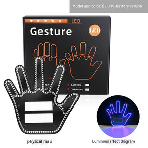 Car Gesture Finger Lights, Vehicles' Multifunction Prompt Warning, Decorative Gadgets