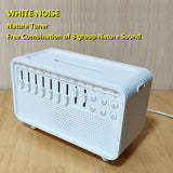 3 in 1 Bluetooth Speaker Night Noise Humidifier, All-in-one Machine Free Combination of 8 Group Nature Sound