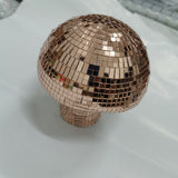 Mirror Glass Mushroom Disco Ball – Decorative Reflective Party Ornament