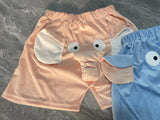 Lovable Elephant Casual Shorts, Summer at Home, Men and Women Breathable Funny Comfortable Couple New Pattern Short Pants