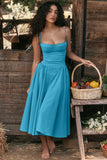 European and American Elegant Palace Style, New Low-cut Suspender, Large Swing Dress for Women