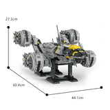Assembled Building Blocks Large Spacecraft Model Ornaments