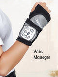 Wireless Vibration Physical Therapy Heating Wrist Massager, Squeeze Muscle Joint Acupoint Treatment Relaxation, Hand Massager