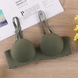 One-piece Seamless, Growing Breasts Strapless Bra, Shumei Students' Underwear