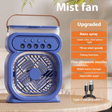 3-in-1 Portable Air Conditioner, Evaporative Air Cooler, LED Night Lights, Humidifier Fan for Home Office