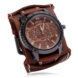 Personality European and American Punk Leather Watch