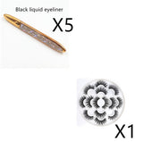 False Eyelashes, Self-adhesive Multicolor Eyeliner