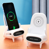 Portable Mini Chair Wireless Charger, Mobile Phone Desk or Holder, 10W Fast Charge, Best for Gifting