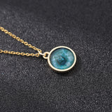 Electroplated Iris Necklace, Unique Gift for Loved Ones