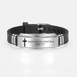 Classic Bible Verses Psalms Bracelet Bangle, Christian Jewelry