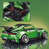 Lie-down Sports Car Assembled Model, Building Blocks Toys