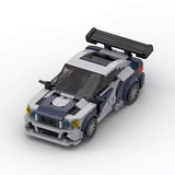 MOC Building Blocks Educational Toy – Speed-8 Grid Model Car