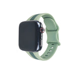 Contrast Color Sports, Two-tone Striped Strap (Watch not Included)