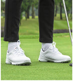 Waterproof Sneakers, Spin Button Laces, Anti-slip Golf Shoes for Women