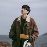 Retro Boys’ Workwear Cotton Coat – Trendy Jacket