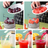 Portable USB Mini Electric Juicer Mixer Extractors Rechargeable Blender, Lemon Fresh Fruits Juice Maker