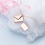 Fashion Jewelry Envelope Necklace – Women's Love Letter Pendant Gift