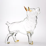 Glass Craft Wine Chinese Zodiac Dog Bubble Whiskey Bottle