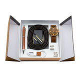 Belt Wallet Keychain Gift Set