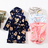 Men and Women's Hoodie, Coral Velvet Night-robe, Home Clothes Flannel