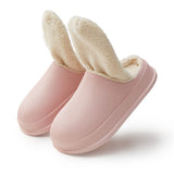 Eva Autumn and Winter Poop Feeling Plus Size Unisex Waterproof Non-slip Warm Home Cotton Slippers