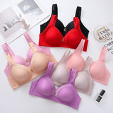 Large Size Thin Wireless Underwear Push-up Non-magnetic Bra