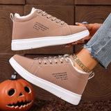 Women's Cotton Shoes wth Fleece, Sports Flat Sneakers