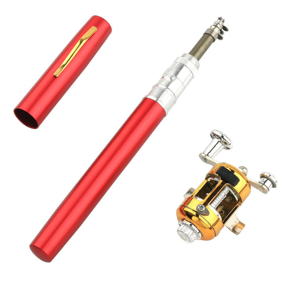 Portable Telescopic Pocket Stream Fishing Rod, 1m Pen, Ice Rod Kit