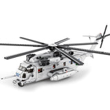 Transport Helicopter Puzzle Assembled Building Block Toys Model