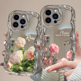 Rose Flower Design Phone Case for Apple Models