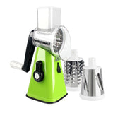 Hand-cranked Drum Vegetable Cutter & Slicer – Multi-function Kitchen Tool