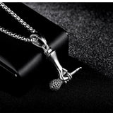 Rock Hip Hop, Fashion Microphone Necklace