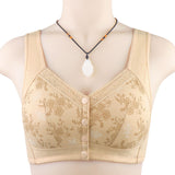 Printed Soft Cotton Front Button Underwired Bra for Women – Plus Size Supportive Lingerie (Pack of 2)