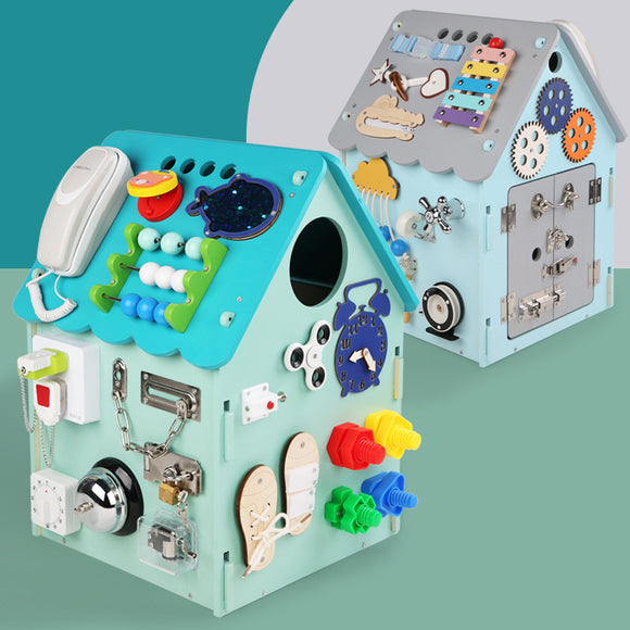 Montessori Early Childhood Education for Baby, Busy House Box, DIY Educational Toys