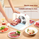 Compact Electric Meat Slicer for Lamb Roll and Slices