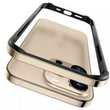 Straight Edge Four-corner Drop-resistant Aluminum Alloy Frame Phone Case (Smartphone not Included)